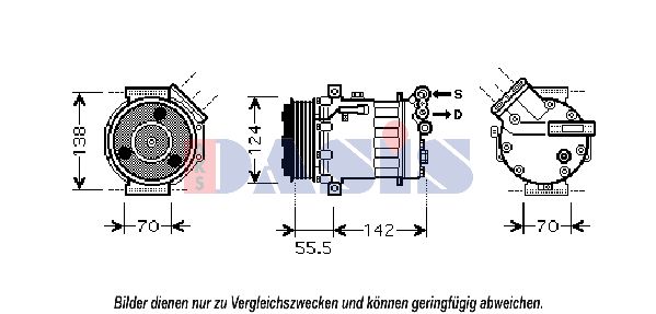 AKS DASIS Kompressor,kliimaseade 851887N